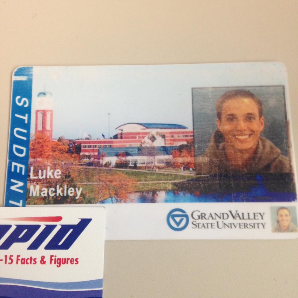 TheRapid's tweet photo. .@GVSU @GVSU2020 @GVSUStudentLife anyone know this fellow? ID found in a garage and is now headed to Lost &amp; Found. http://t.co/1IgwX04csR