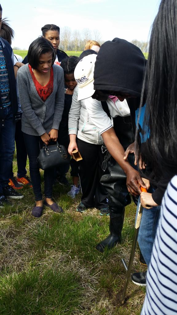 STEMEC_NCAT's tweet photo. Soil sampling at aggie farm! http://t.co/4oMkRnnmbF