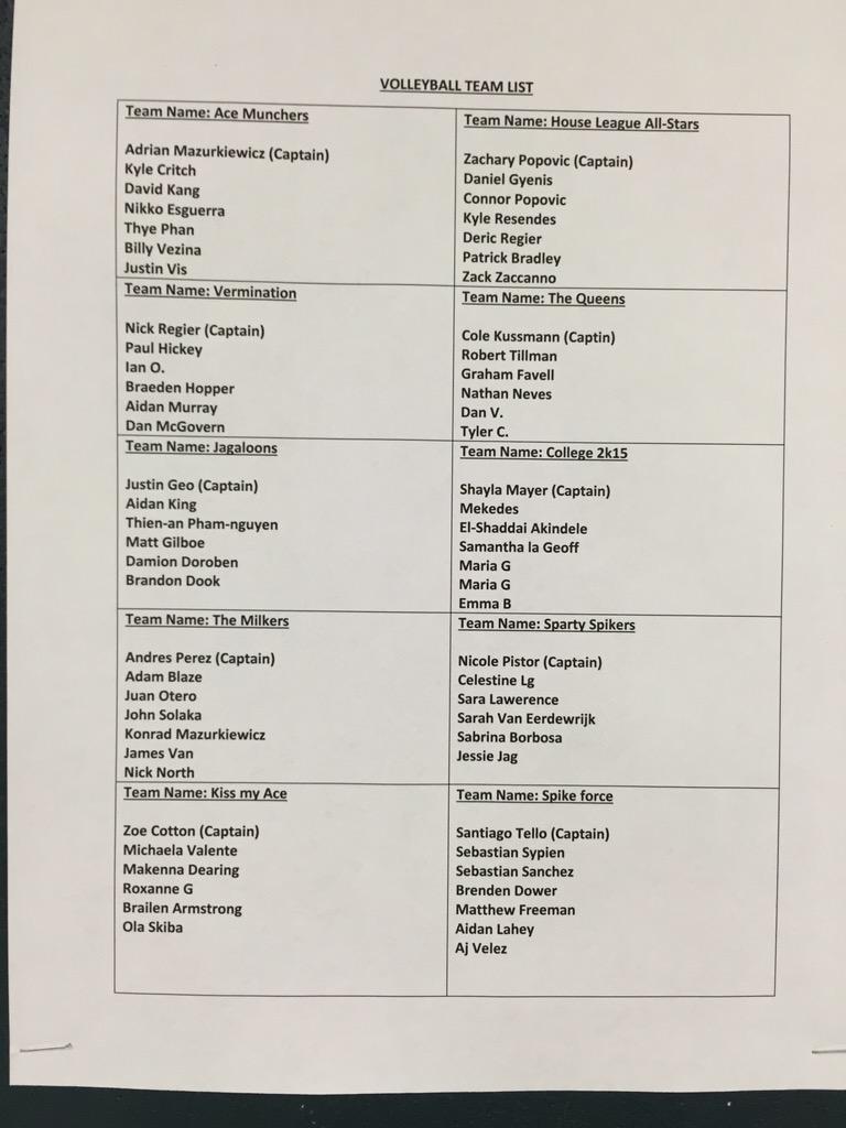 MTSLeadership's tweet image. List of teams and schedule #2015leadership