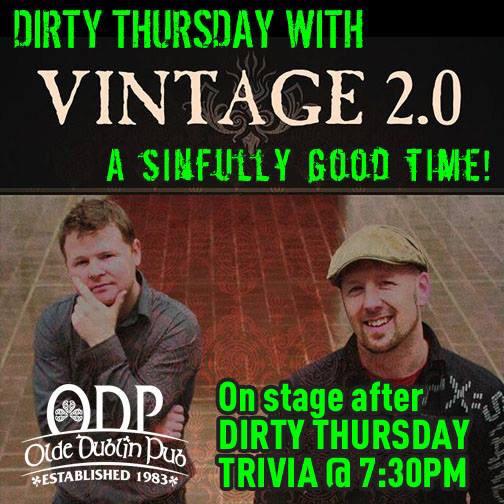 2.0 tonight at the Dub - 9:30pm start... Be there!