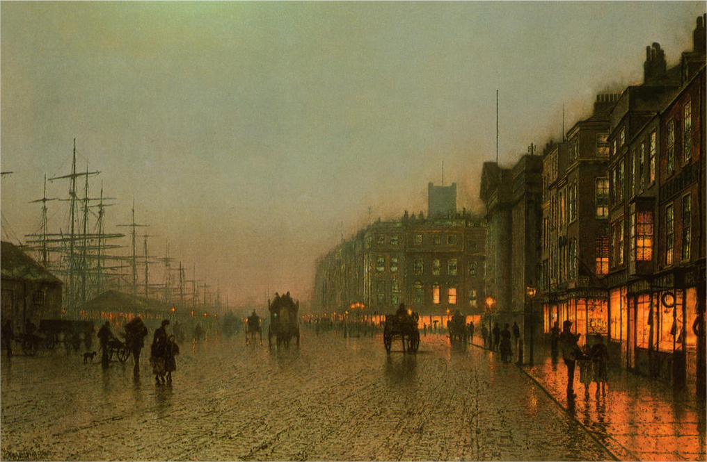 TheUniqueSphere's tweet photo. @NationalGallery #PaintedLondon 
Liverpool (Dock) from Wapping - John Atkinson Grimshaw 1875 http://t.co/6fwxXN6XQV