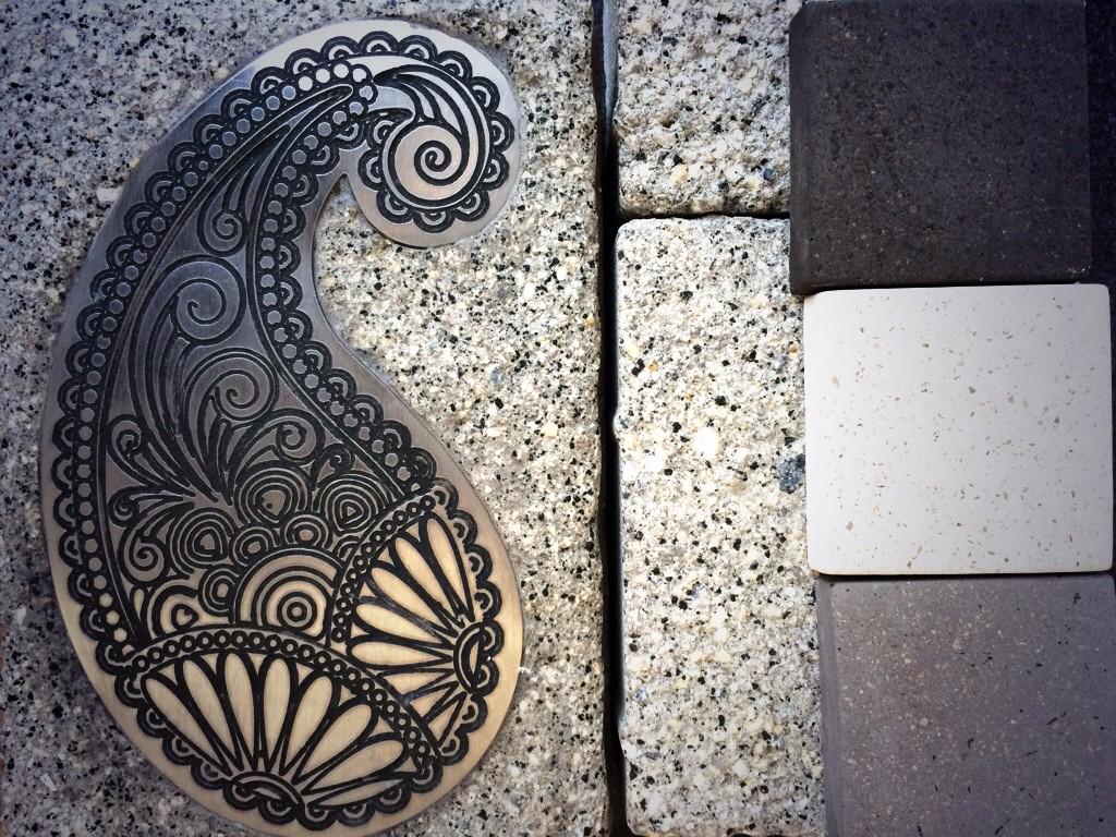 Fun delivery from <a href="/BespokeConcret1/">Bespoke Concrete</a> Samples for our Aberfeldy tea chests. Gonna look lovely next to paisley paving!