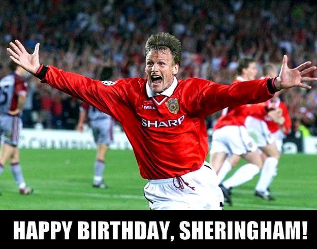 Happy 49th birthday Teddy Sheringham !  