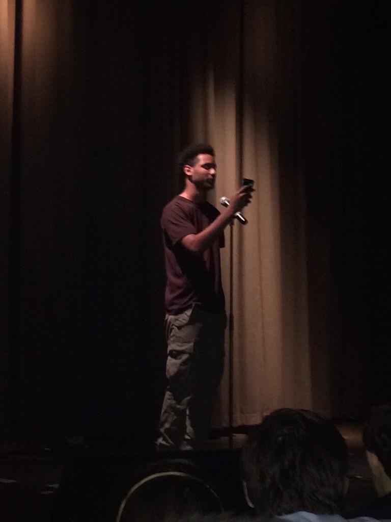 romathio's tweet photo. #mvupper student Sam sharing his truth in word and song at #MViFest http://t.co/QldgzBJL3h