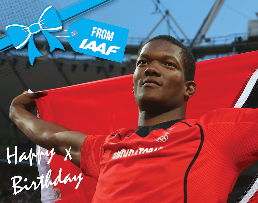 Happy birthday to Keshorn Walcott. He won both the javelin world junior title & Olympic gold within less than a month 