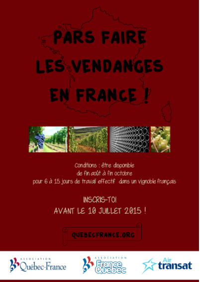 Un #emploi d'été #original en #France? C'est possible avec notre programme #Vendanges! bit.ly/1P2GRXH