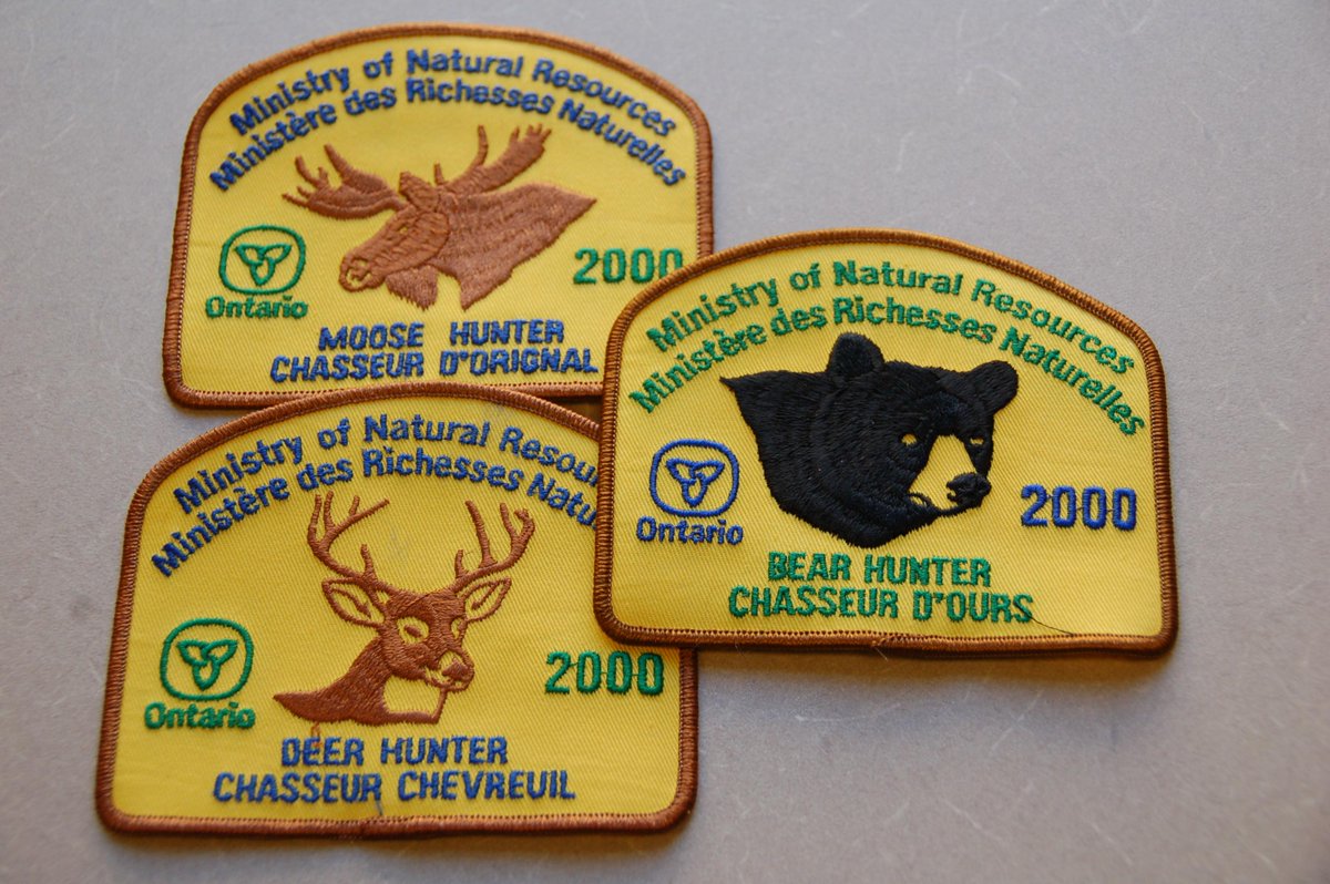 CourtneyAmyotte's tweet photo. “@MNRFcentral: #ThrowbackThursday: Yellow there! Nice colour on our #hunting badges from 2000. #NRT255 http://t.co/7iTSAzdZ2t”