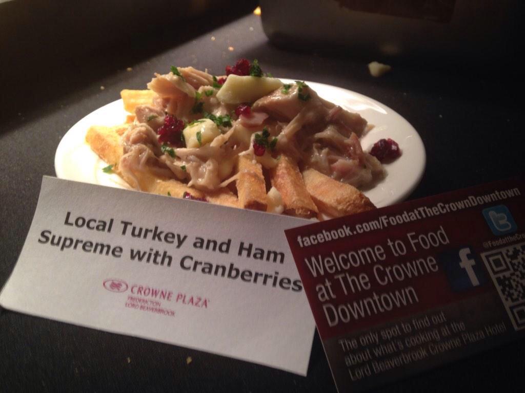 FredPoutineFest's tweet photo. #FredPoutineFest is being hosted @FoodattheCrowne this year Nov 21 #Fredericton #poutine #drinklocal http://t.co/88WPzx3N7W