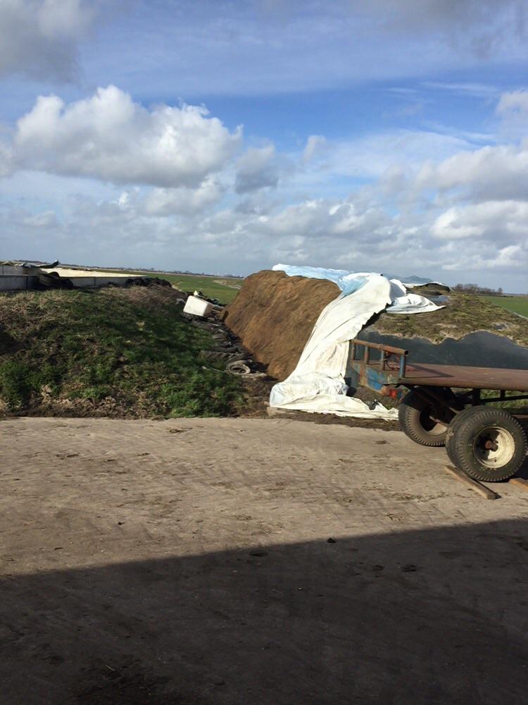 SilageSafe's tweet photo. De #storm heeft deze boer geholpen bij het openen van zijn #graskuil, #lekkermakkelijk http://t.co/9la4TRjwmz