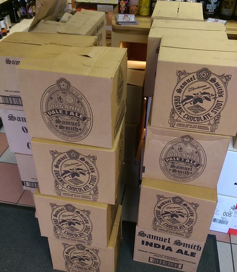 StirchleyWines's tweet photo. A fresh delivery of beers from @samsmithsbeer just in time for Easter! Organic Chocolate Stout anyone? #EasterBrew http://t.co/4yaHn2yKWJ