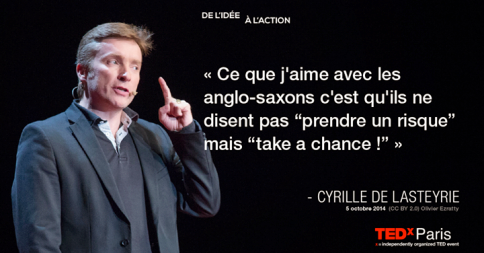 RT @lecera85 Citation de <a href="/Vinvin/">Vinvin aka Cyrille de Lasteyrie</a> lors d'un @TEDxParis  #entrepreneur