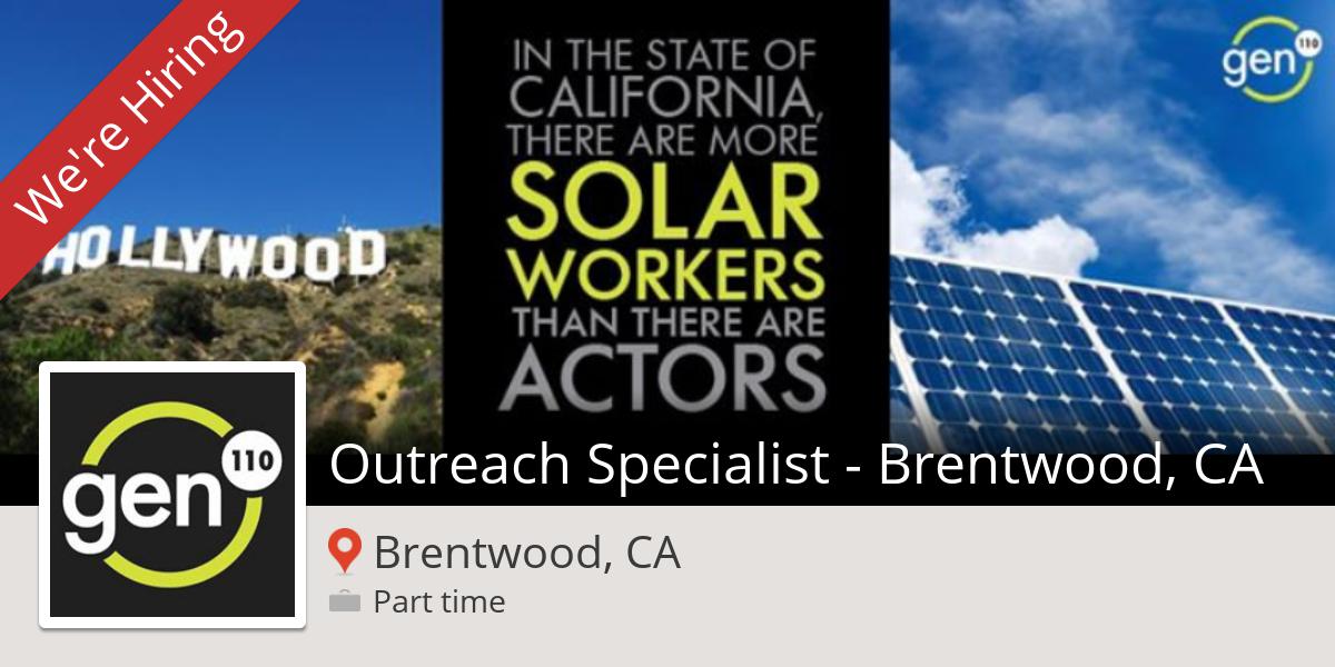 inababi's tweet photo. #Outreach #Specialist - Brentwood, CA in #Brentwood at #Gen110 #job http://t.co/RxcgtpGqUP http://t.co/qMkJkZRECb