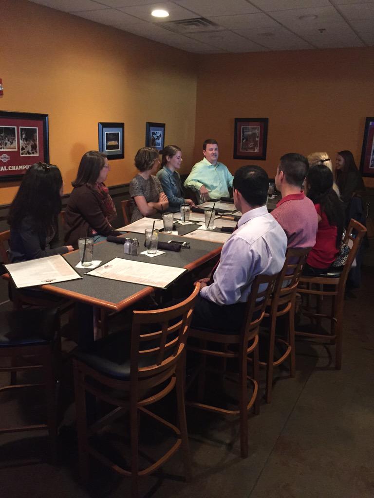 Great group today to hear <a href="/Joey_Powell/">Joey Powell</a> talk about the work <a href="/MeFineNC/">Me Fine Foundation</a> is doing for families in NC.