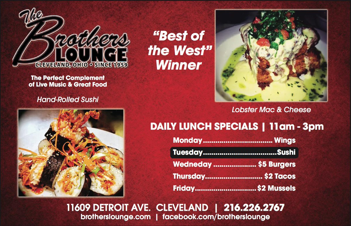 Check out our daily dinner specials! From 5-10pm M-F