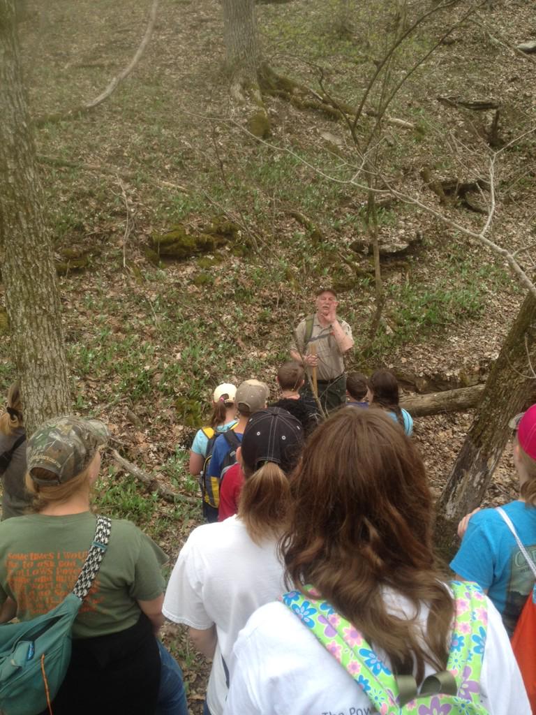 The4HMan's tweet photo. The sinkholes in Tennessee can have some pretty cool surprises trout Lillie's are blooming #ASDC15 @msamy4h http://t.co/bioxjmo6GI
