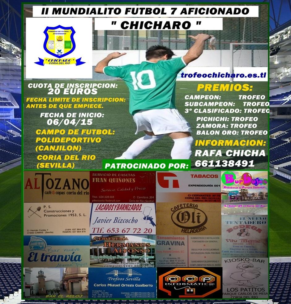 TROFEOCHICHARO's tweet photo. El Mundialito se empieza el Lunes 13 de Abril donde ya somos 20 equipos. Entre hoy y el sábado os informaré todo... http://t.co/8i3WtnrfMX