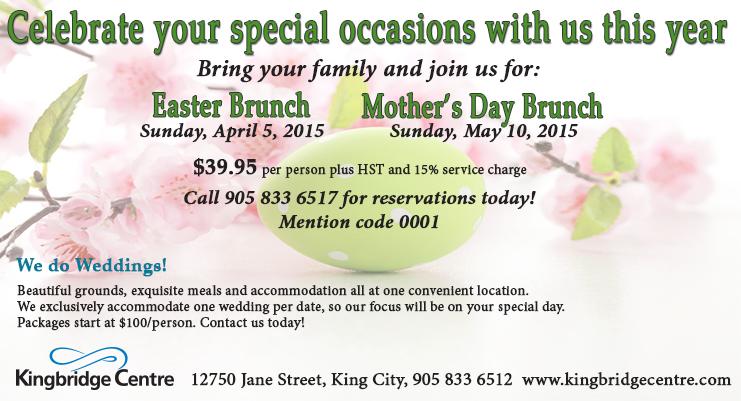 KingbridgeC's tweet photo. ITS THAT TIME FOLKS! THIS SUNDAY YOU AND YOUR FAMILY FOR AN AMAZING EASTER BRUNCH!! DONT MISS IT!! http://t.co/mvExEx2kxB