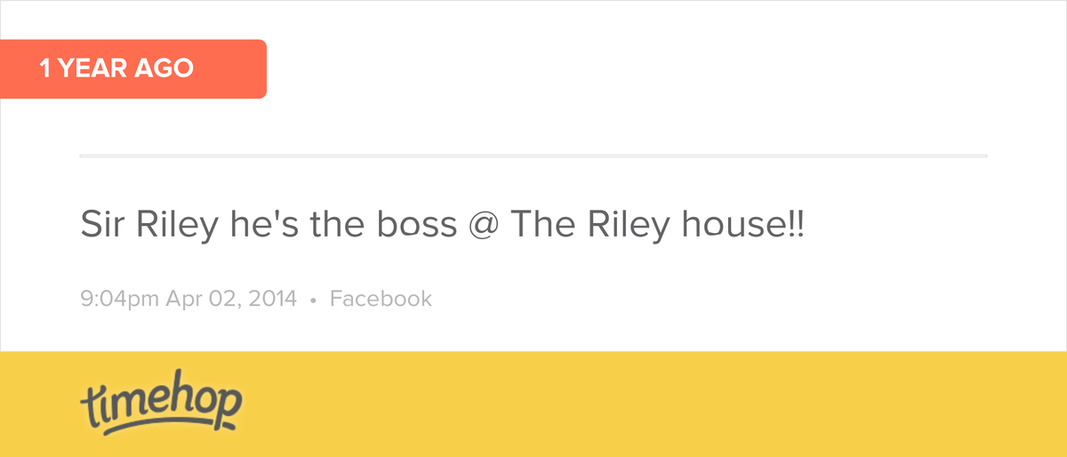 LaynetteR's tweet image. Exactly 1 year ago today! (via @timehop) t.imehop.com/19MBVph