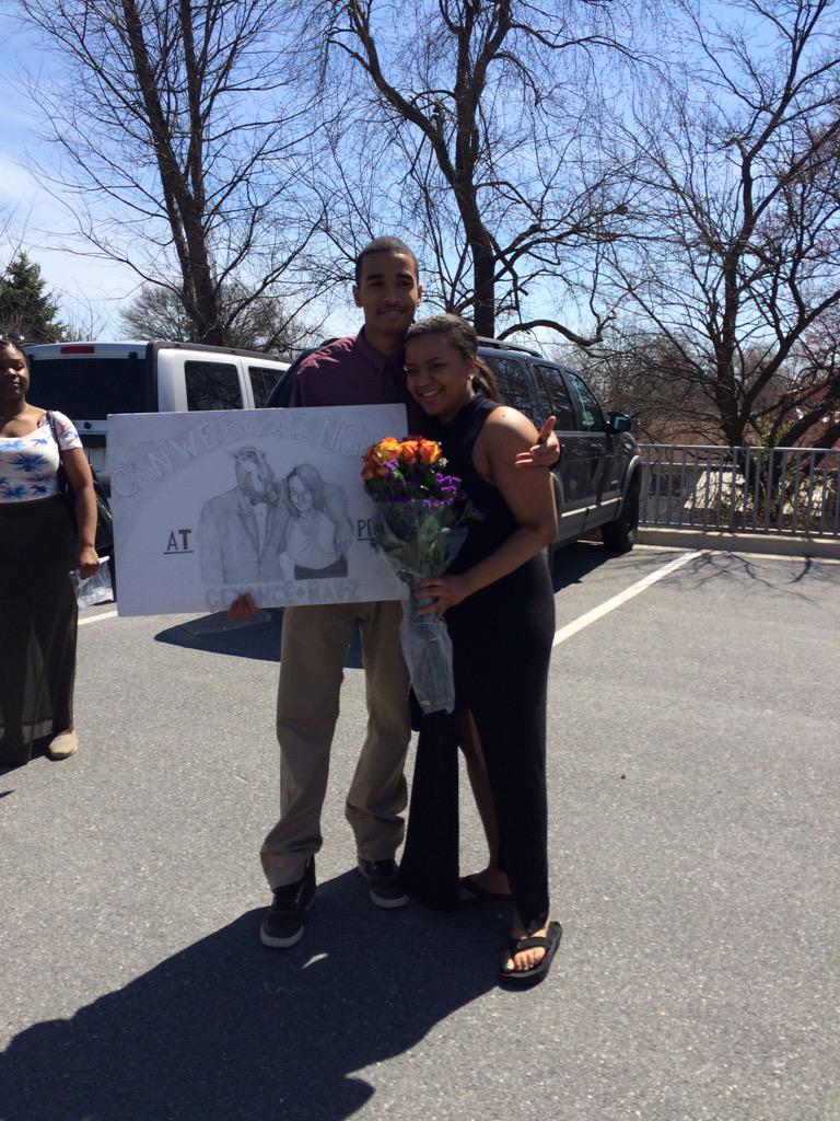 bbbrodyyy's tweet photo. when you help with a bomb ass promposal @cececoles http://t.co/x9d44MUEGC