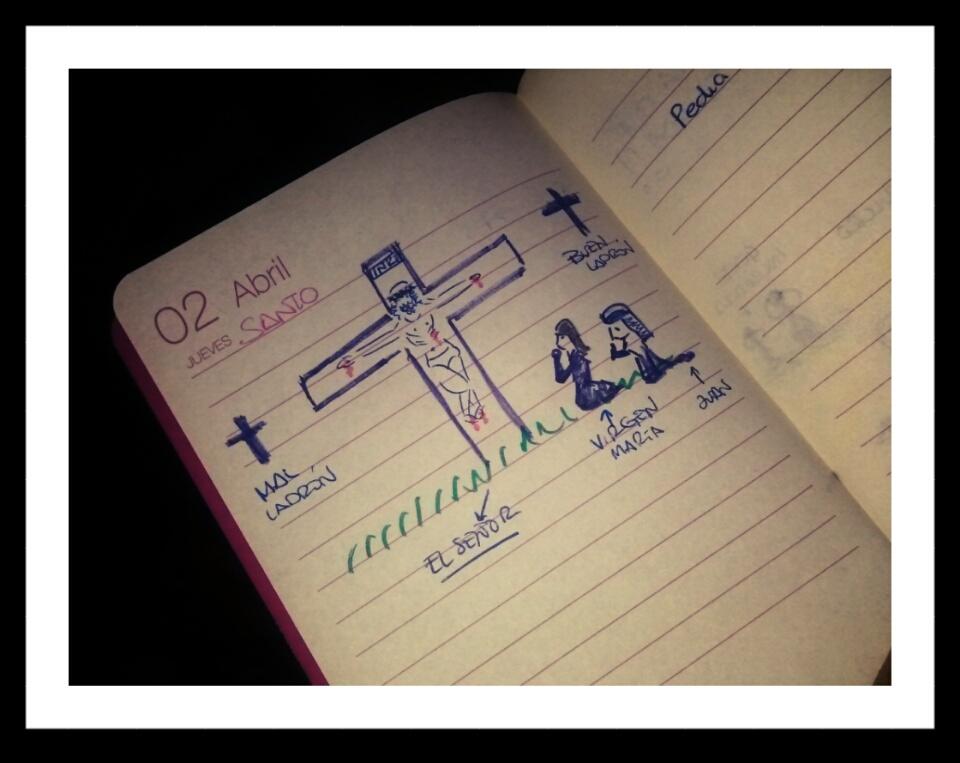 marta1193's tweet photo. Mi hermana @Glosss__  os desea un feliz jueves santo con otro de sus magnificos dibujos http://t.co/FWjxXiFCoS