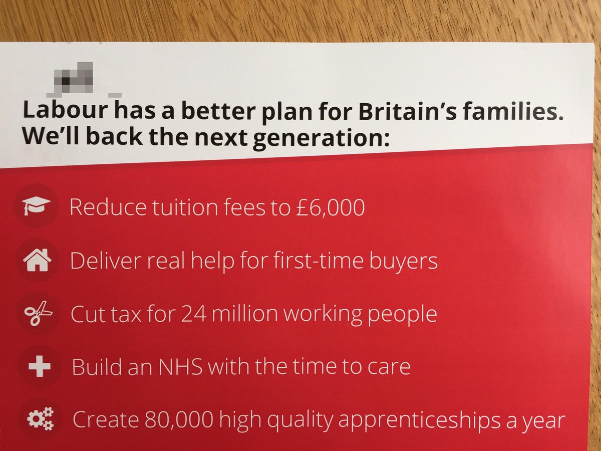 This is the reverse - 'Real help for first time buyers' and an 'NHS with time to care'. Can't argue with that! (2/2)