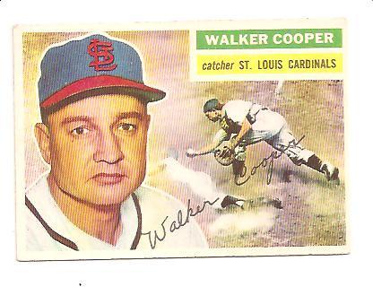 DieselDugong's tweet photo. @toppscards Not my picture, but this Walker Cooper card is the oldest I have. #56Topps http://t.co/TvENRW3ykD