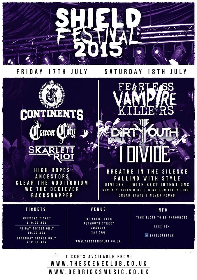 We're super excited to announce we've been added to <a href="/ShieldFest/">Shield Festival</a> this year on Friday 17th July!