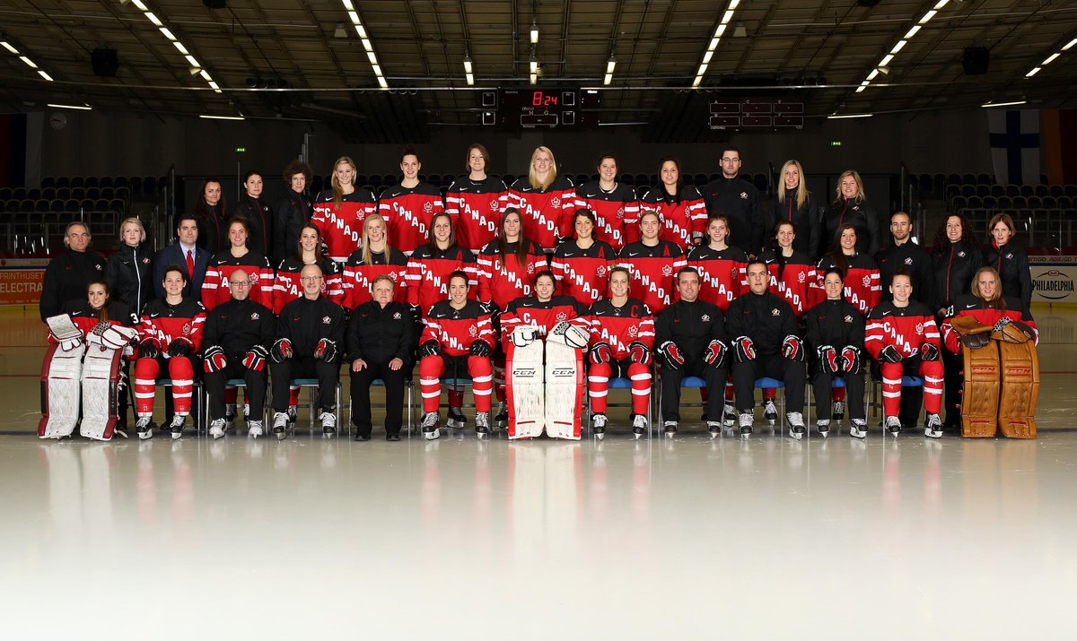 HockeyCanada's tweet photo. Canada working towards its 11th championship win since the inaugural 1990 #WomensWorlds. #ThrowbackThursday http://t.co/1QXq9ylZXK