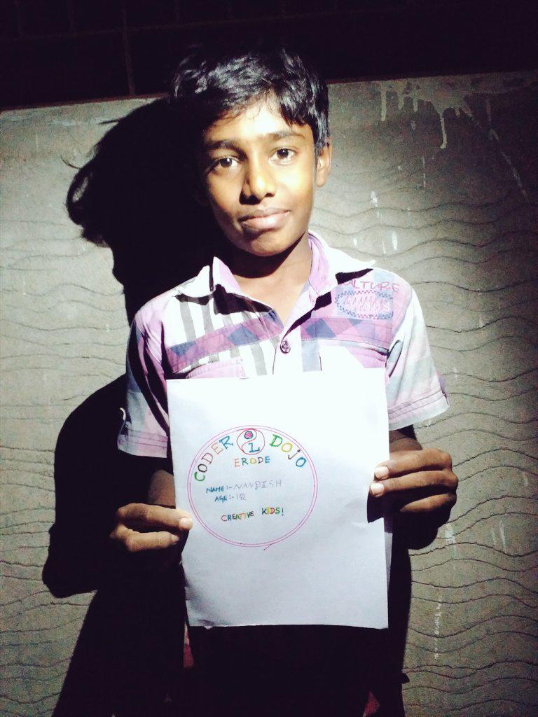 CoderdojoErode's tweet image. Amazing scenes @GauthRaj: Great evening helped mentor @samgvnd n his student designing badge 4 upcomin codin event ! http://t.co/8oDxFdfEz7"