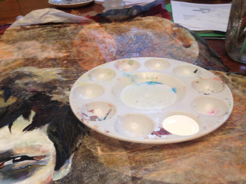 QuirkBoutique's tweet photo. Worked on my art today for exactly 4 minutes between laying the first kid down for a nap and the second one waking up http://t.co/UBGMiZNLXG