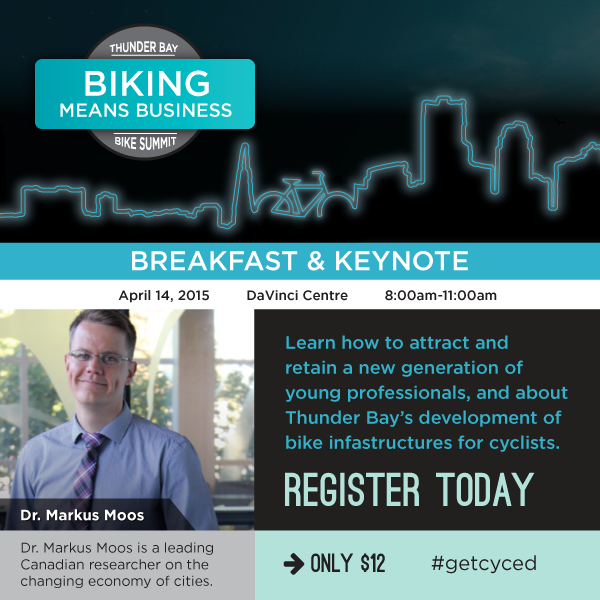 AT_ThunderBay's tweet photo. Thanks @tbchamber for sharing Biking Means Business: attracting and retaining professionals! #tbay #getcyced http://t.co/xr92Xh9A8E
