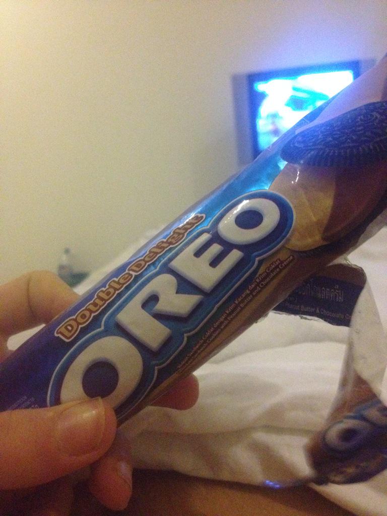 Next level. Peanut butter and chocolate Oreos, HELLO.