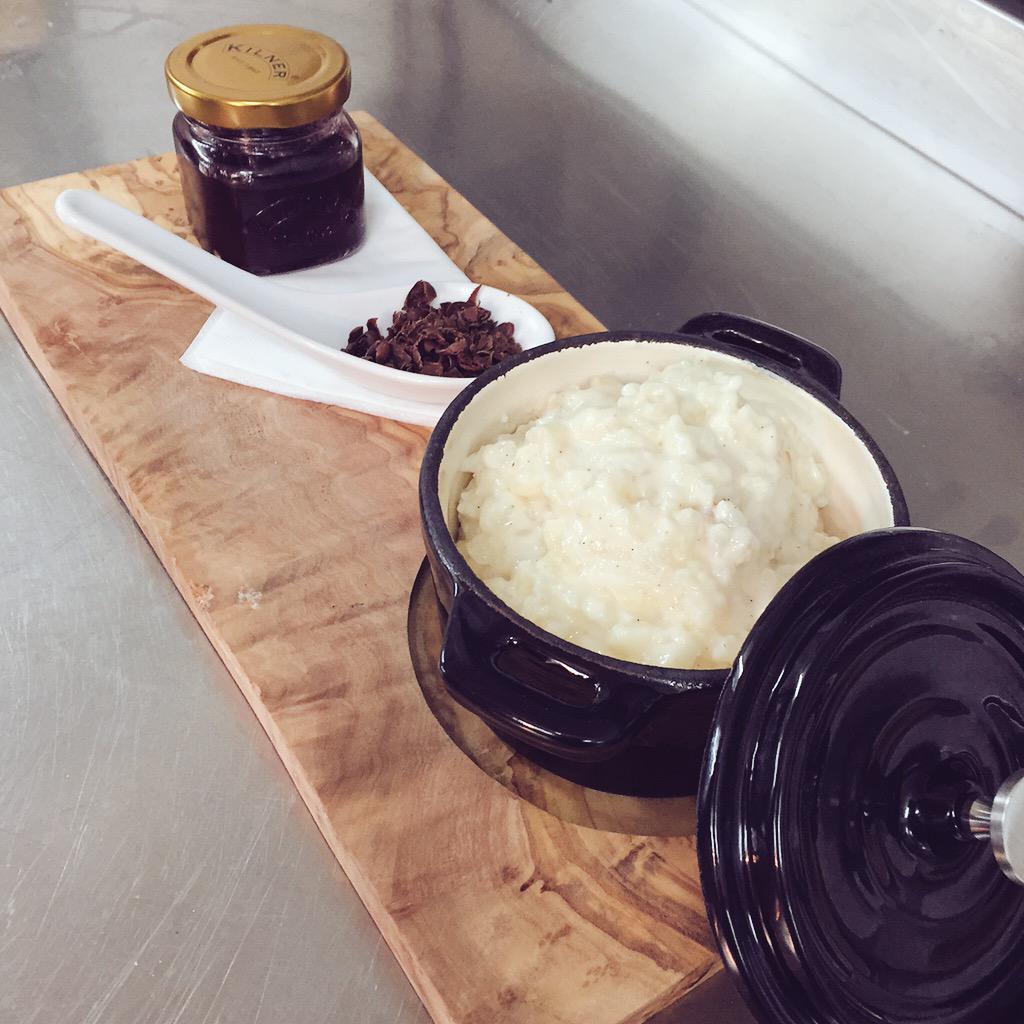 New on the menu! Rice pudding with berry compote @karljaques #HomemadeDelights #yummyformytummy