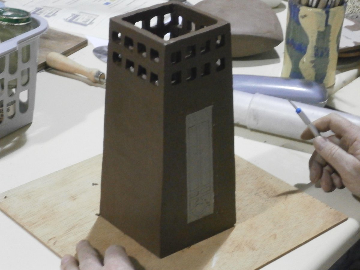 7limespottery's tweet image. Martin's #MacIntosh #slabpot