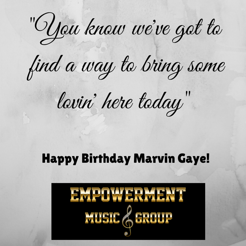 Happy Birthday Marvin Gaye!  