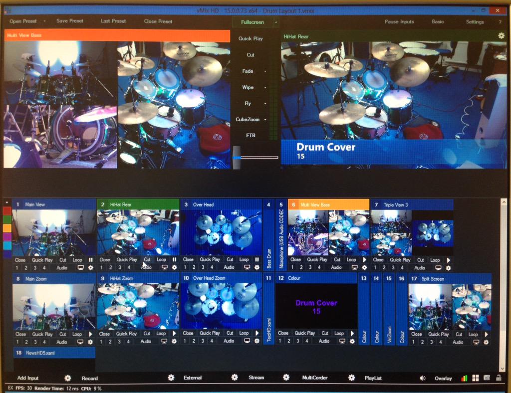 SteveBarnett's tweet photo. One of my uses of @vMixHD #vMix15PRO http://t.co/Dokxwrcxin