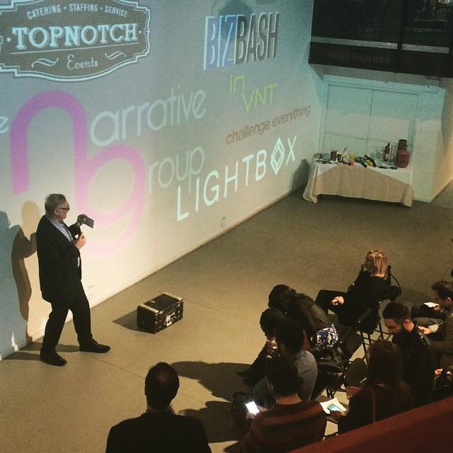 scullather's tweet photo. “@lightbxnyc: discussing Periscope #lightbox #thenarrativegroup #bizbash #invnt #topnotchevents #challengeeverything http://t.co/dUFC7jbT9L”