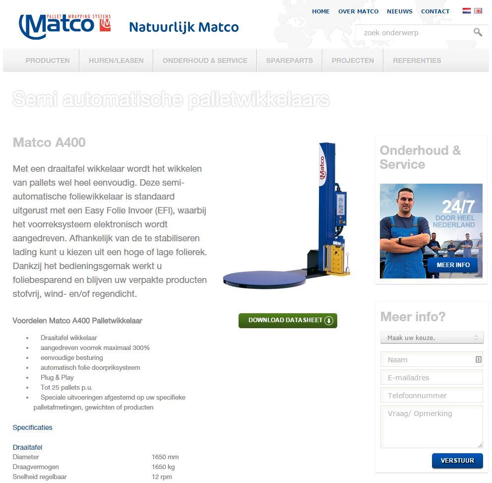 Nieuwe website gelanceerd voor @matcobv op basis van een ontwerp van <a href="/lostomatos/">Tomatos</a> webshopplus.nl/projecten/matc…