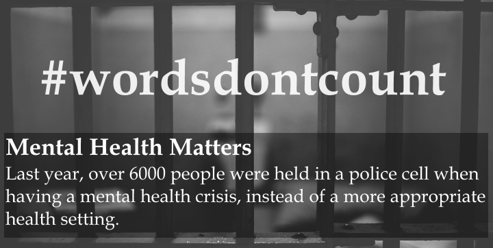parityofesteem's tweet photo. Would we ask someone with a broken leg to wait in a police cell? "No"--"NO!?"
#LeadersDebate #GE2015 #wordsdontcount http://t.co/5fOnyS5ULP