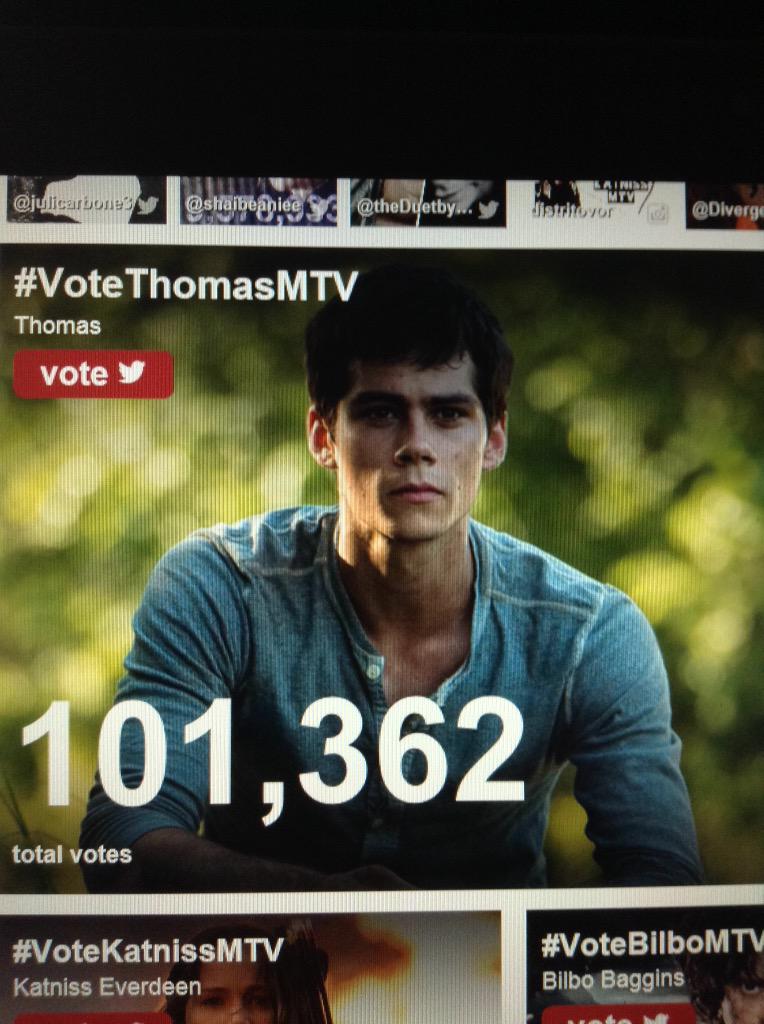 AndreaAcosta's tweet photo. WOW!! #VoteThomasMTV @dylanobrien http://t.co/9oMysfMccd