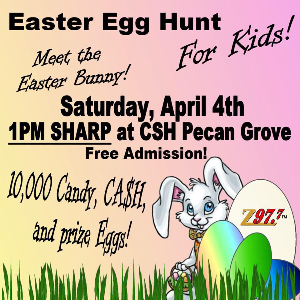 DevelopCSH's tweet image. 2 days left before the Easter Egg Hunt @ CSH Pecan Grove @ 1pm. Free & Open to the public! Hope to see you all there!