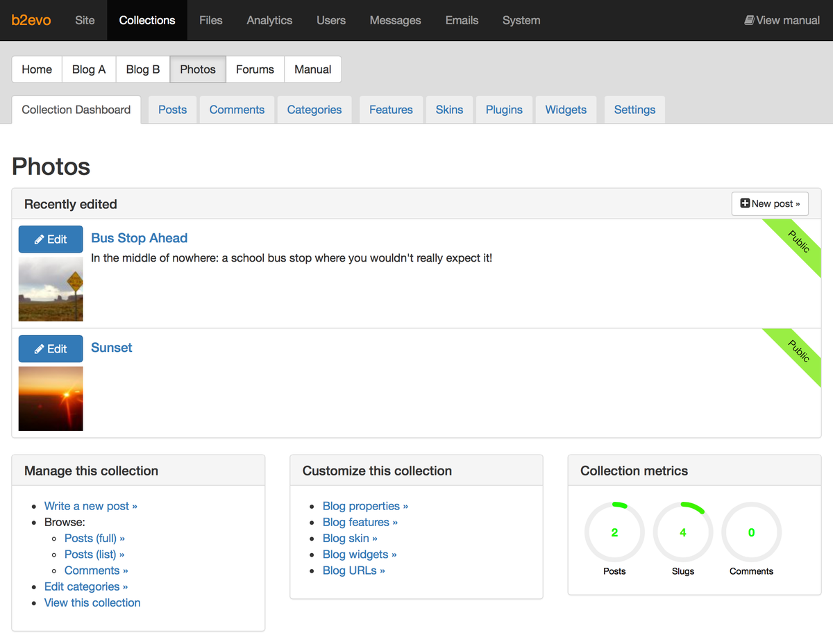 b2evolution CMS' new back-office is 100% #bootstrap #RWD and powerful as ever! b2evolution.net/downloads/6-1-…