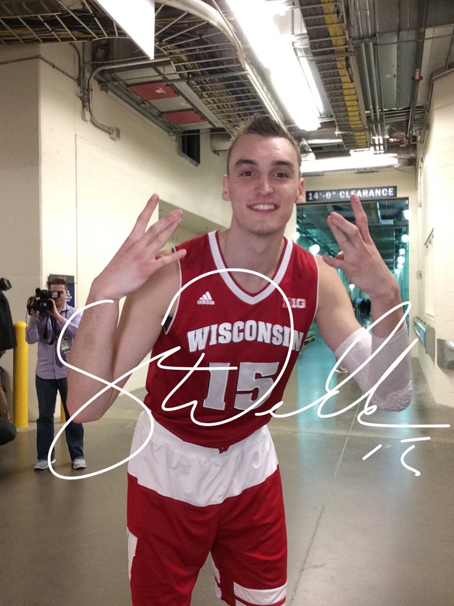 MarchMadnessMBB's tweet photo. #MakeEmBelieve #FinalFour with @samdek1 of @BadgerMBB http://t.co/XuRIKPMCPC