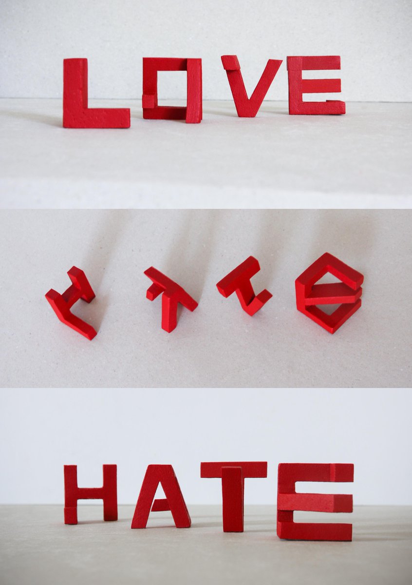 Love and hate #typography thing