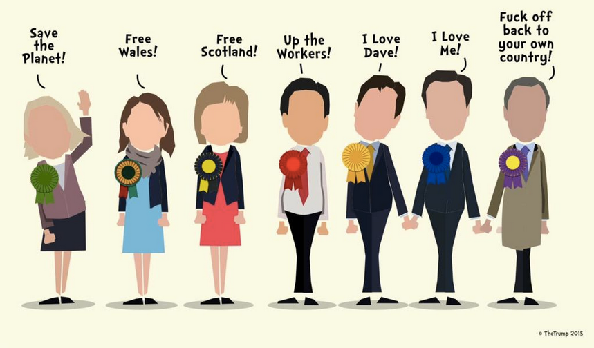 gabymenta's tweet photo. : UK Leadership catwalk - there is some gender balance finally! @ITV #leadersdebate http://t.co/pK8uQkx95Y”