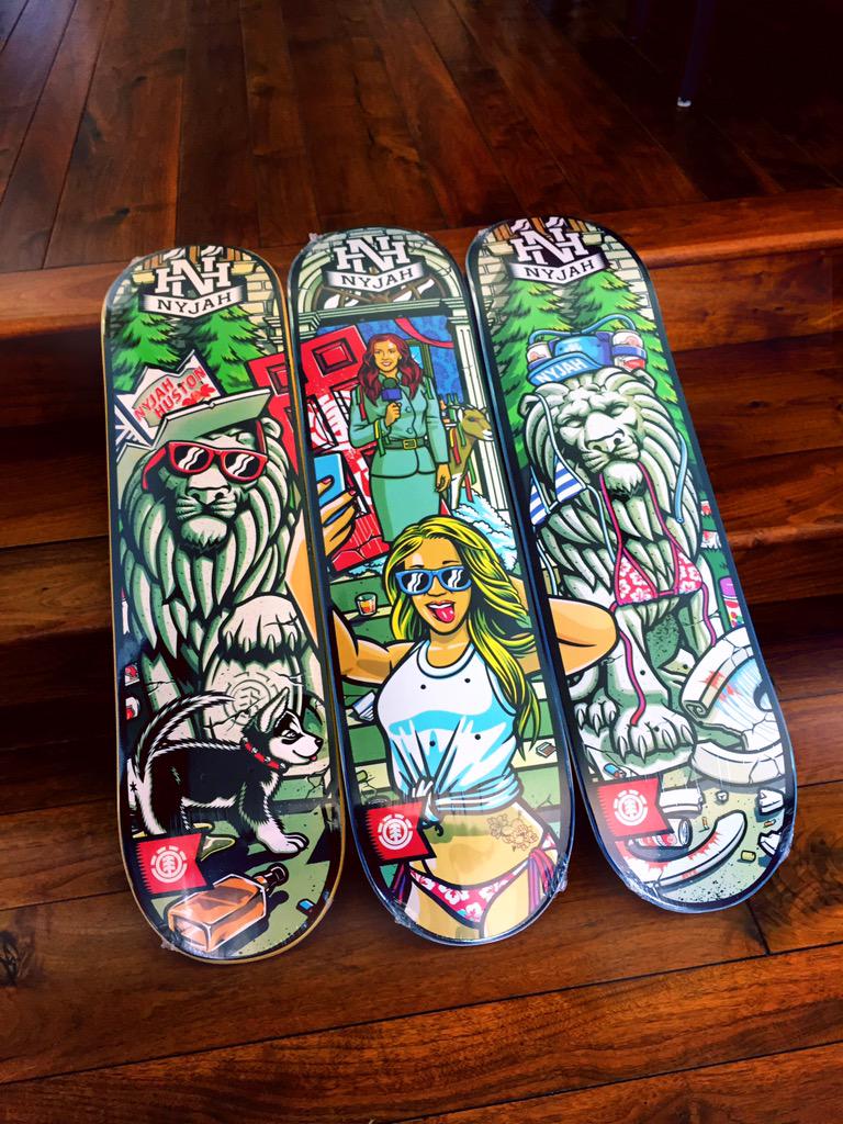 nyjah's tweet photo. New @elementbrand series out now🎉😈🎉 http://t.co/NjjPS9sIiw
