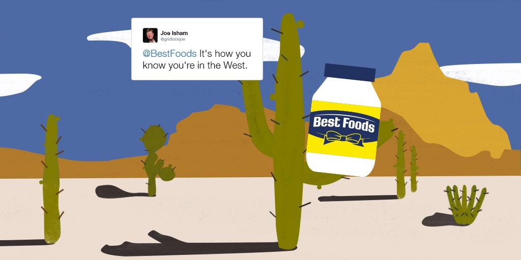 BestFoods's tweet photo. The wild, wild mayo of the wild, wild west. #BringOutTheBest http://t.co/nGUeTDa0mN