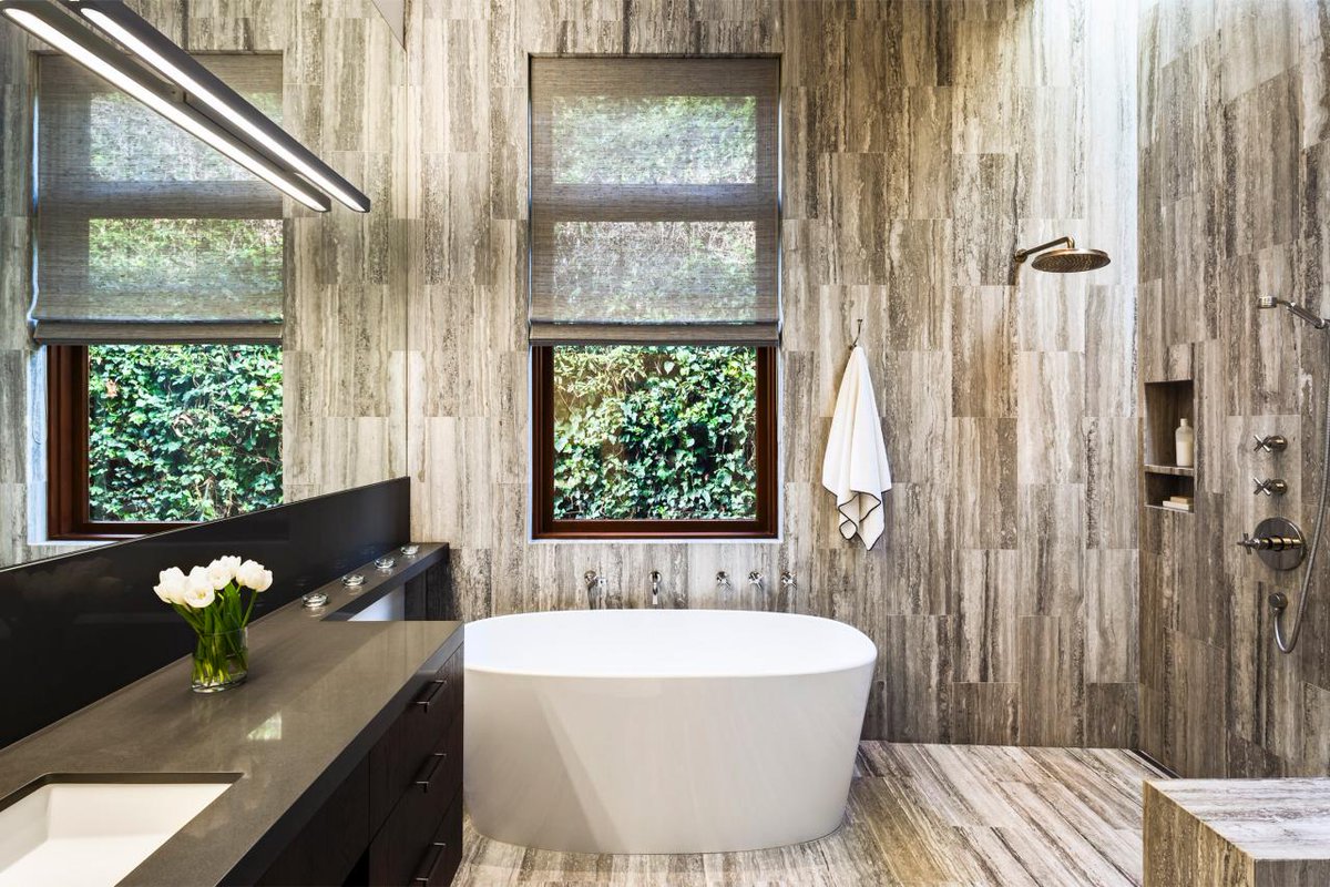 SusanZisesGreen's tweet image. Wondering how to liven up your #bathroom or #livingroomflow? Consider bold hand-painted #tiles, faux #wood tiles!