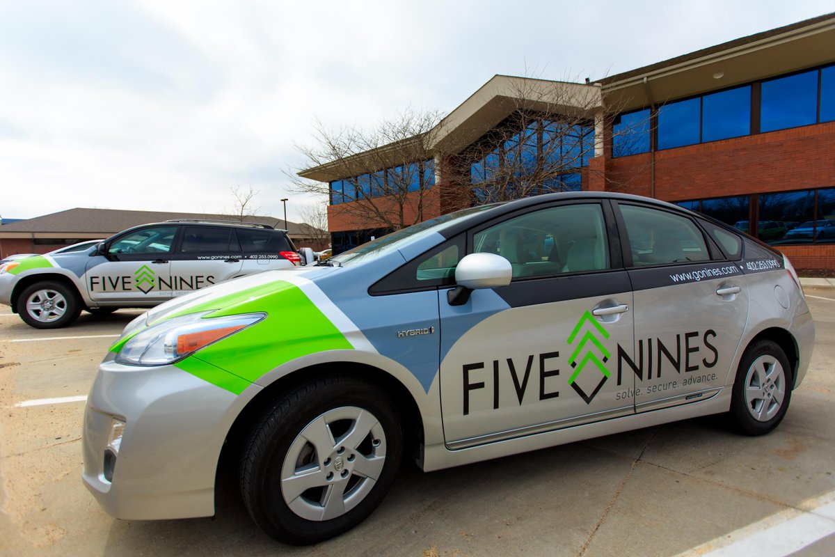 FiveNinesTech's tweet photo. The FN fleet has a new wardrobe, have you seen these dapper vehicles rolling around the streets of NE? #NewLook http://t.co/vzlm8ZmI0W