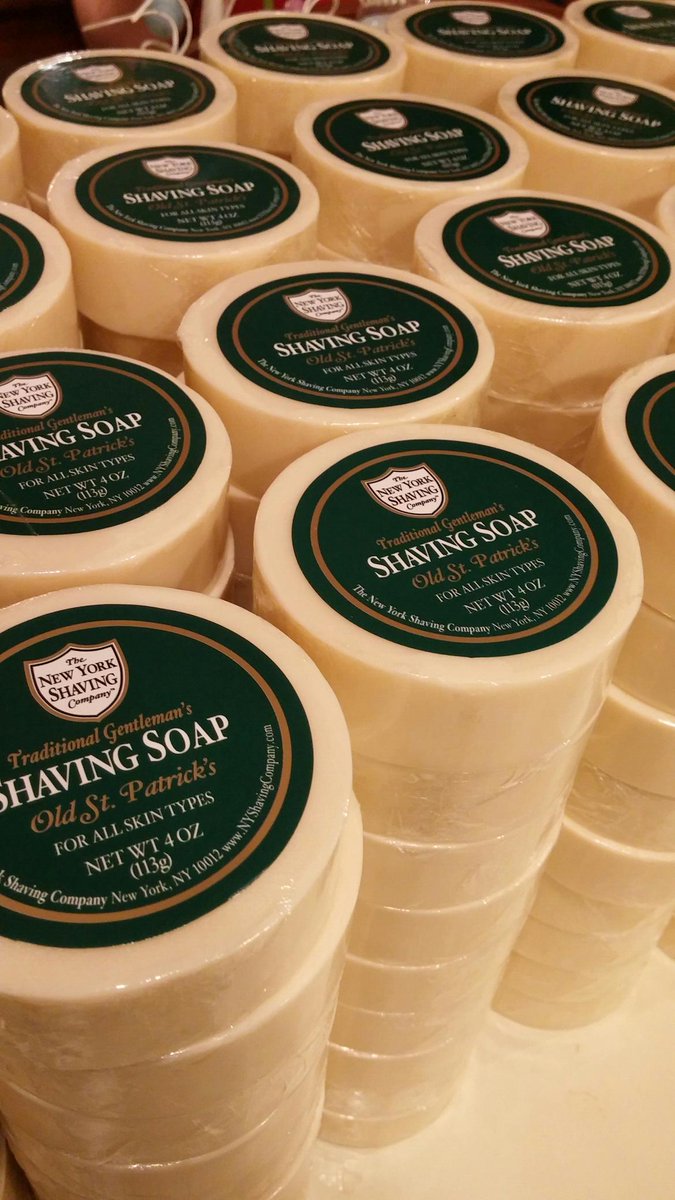 Fresh Batch of Old St. Patrick's Shaving Soap ready for delivery. Voted #Bestshavingsoap from @MensJournal